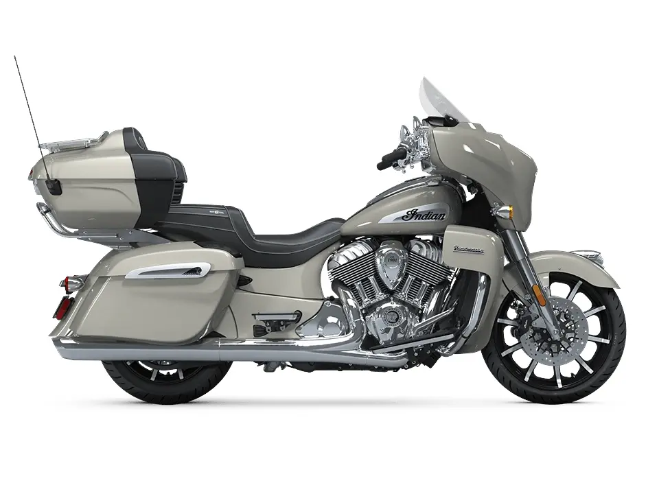 2025 Indian Motorcycle Roadmaster Limited with Powerband Audio Package Silver Quartz Metallic