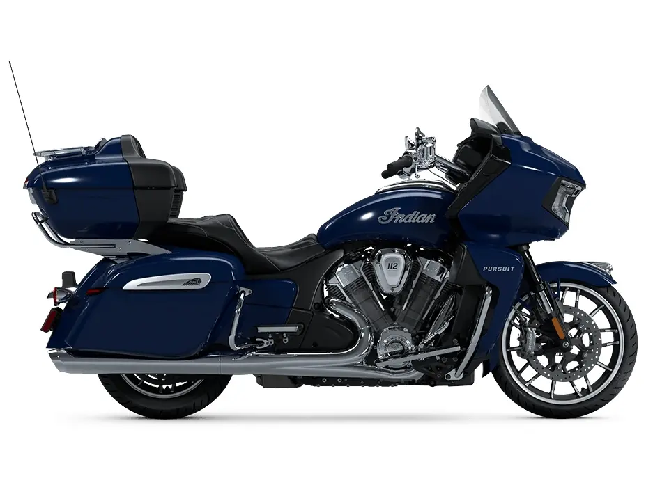 2025 Indian Motorcycle Indian Pursuit Limited with 112 and Powerband Audio Package Springfield Blue