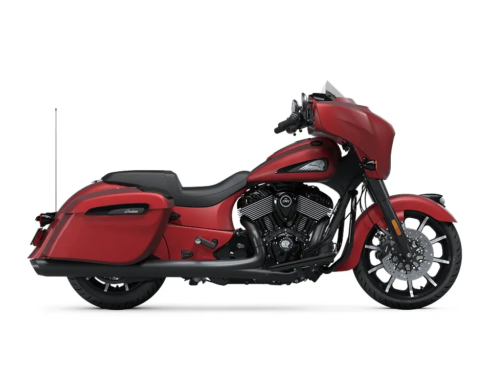 2025 Indian Motorcycle Chieftain PowerPlus Dark Horse with Powerband Audio Package Sunset Red Smoke