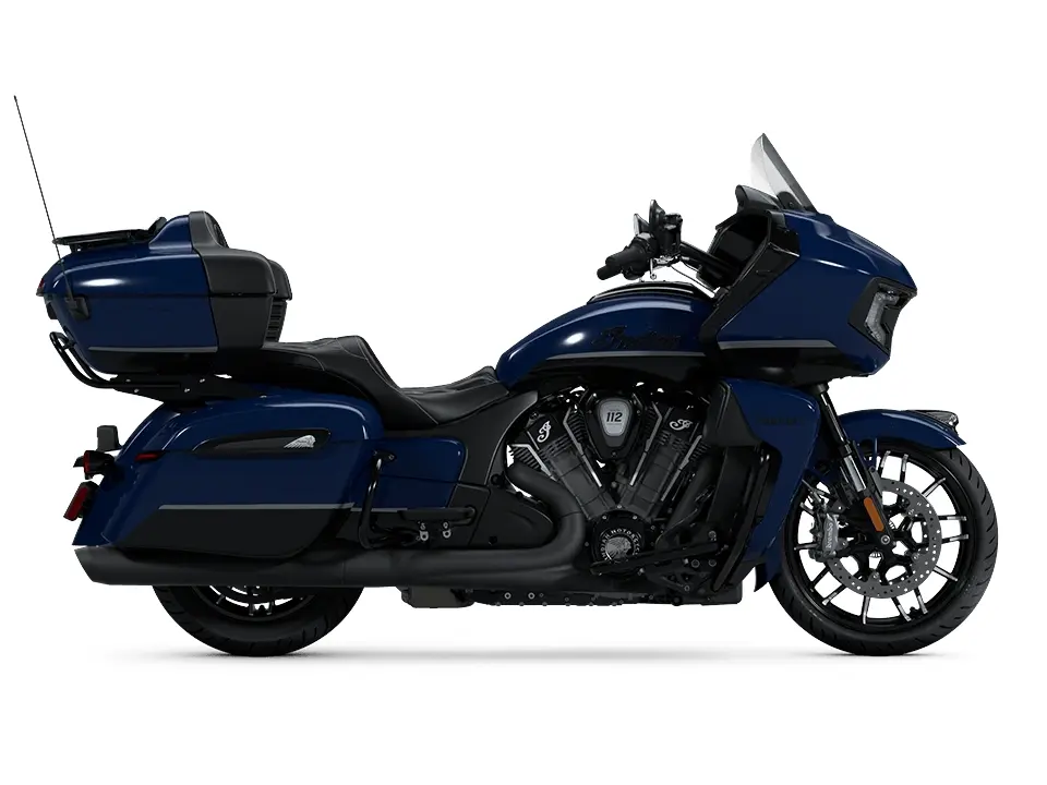 2025 Indian Motorcycle Indian Pursuit Dark Horse with 112 Springfield Blue Vivid Crystal with Black Vivid Crystal