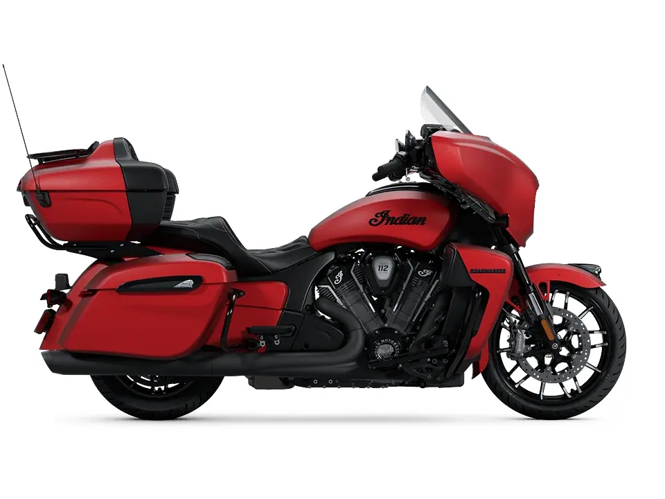 Indian Motorcycle Roadmaster PowerPlus Dark Horse avec 112 et Ensemble audio Powerband Sunset Red Smoke 2025