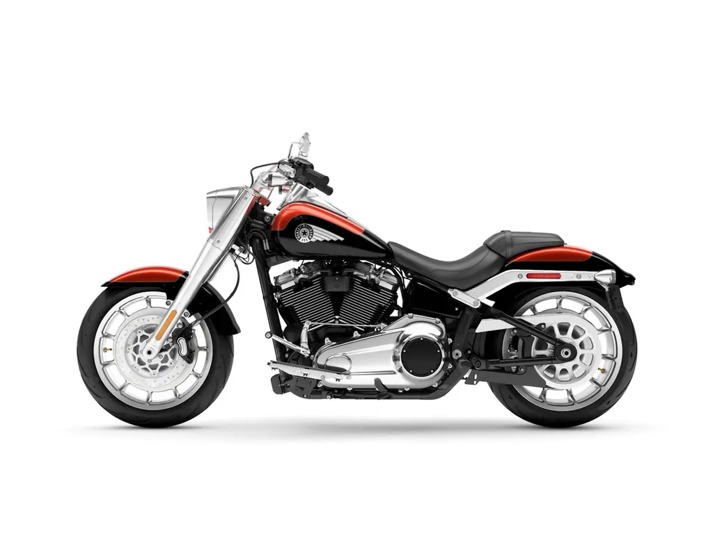 2025 Harley-Davidson Fat Boy® Whiskey Fire/Vivid Black