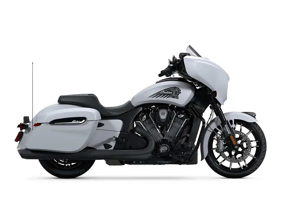 Indian Motorcycle Chieftain PowerPlus Dark Horse avec 112 Ghost White Metallic Smoke 2025