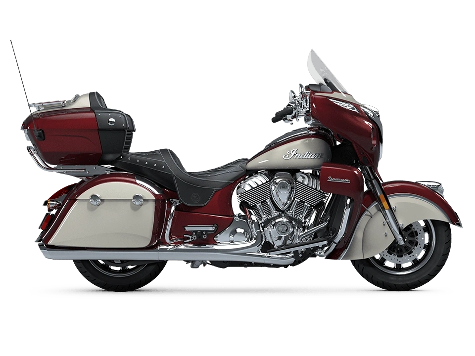 Indian Motorcycle Roadmaster Roadmaster with PowerBand Audio Package Maroon Metallic/Silver Quartz Metallic 2025 alt