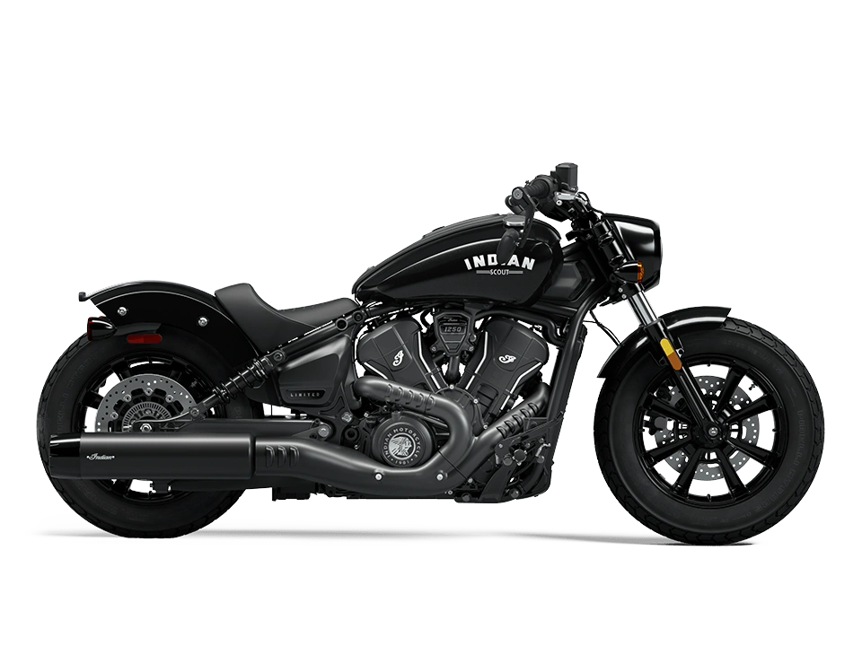 Indian Motorcycle Scout Bobber Scout Bobber Limited +Tech Black Metallic 2025 alt