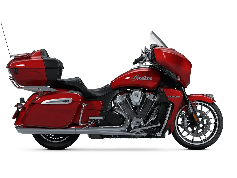 2025 Indian Motorcycle Roadmaster PowerPlus Limited with 112 and Powerband Audio Package Sunset Red Metallic