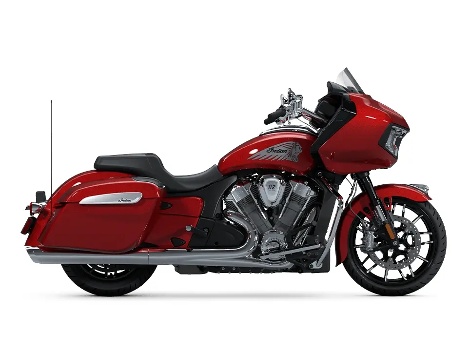 2025 Indian Motorcycle Indian Challenger Limited with 112 and Powerband Audio Package Sunset Red Metallic