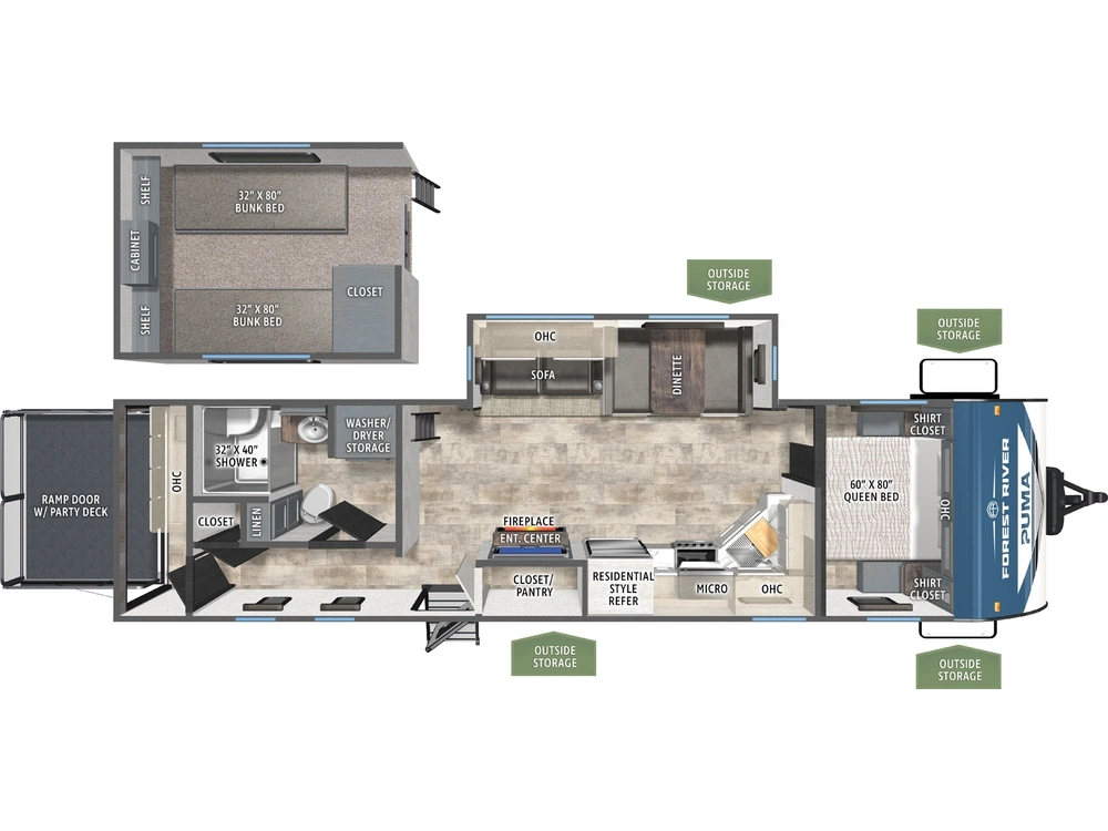 Forest River Puma Puma 345BHL 2026 alt