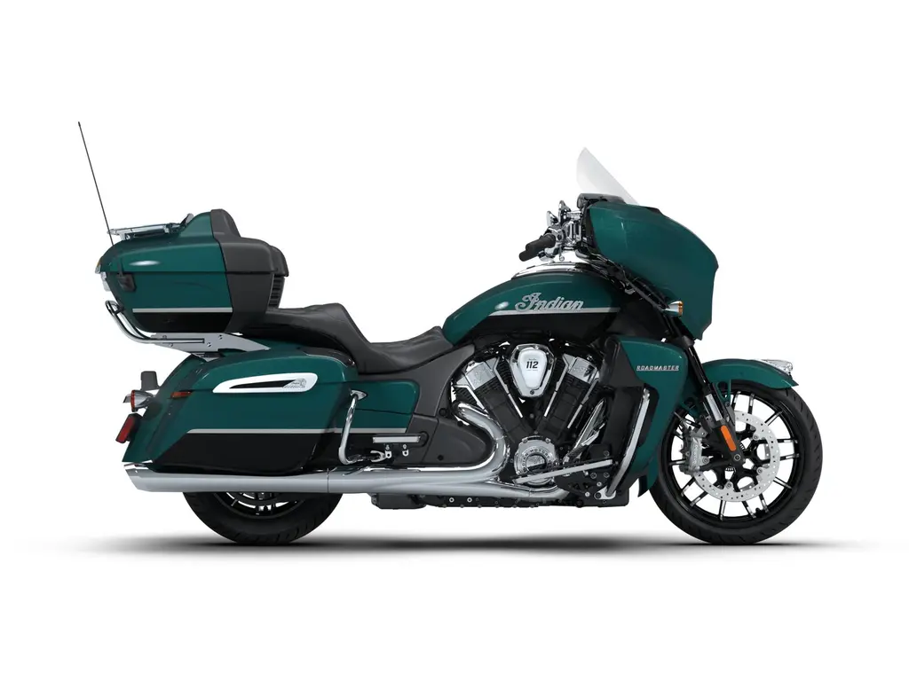 2026 Indian Motorcycle Roadmaster PowerPlus Limited with 112 and PowerBand Audio Package Cascade Green with Black Metallic