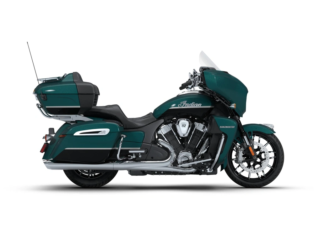 2026 Indian Motorcycle Roadmaster PowerPlus Limited Roadmaster PowerPlus Limited with 112 and PowerBand Audio Package Cascade Green with Black Metallic alt