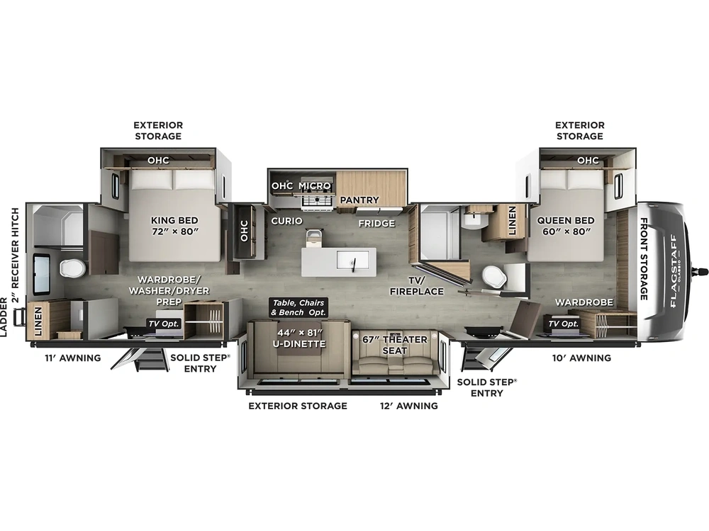 Forest River Flagstaff Classic Travel Trailers Flagstaff Classic Travel Trailers 826KBS 2026 alt