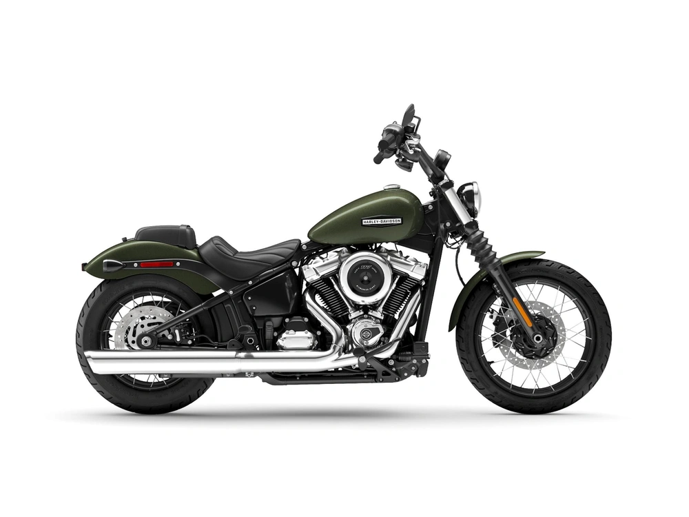 Harley-Davidson Street Bob® Street Bob® Two-Up Olive Steel Metallic (Laced Wheels) 2026 alt