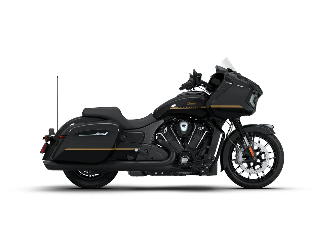 2026 Indian Motorcycle Indian Challenger Dark Horse Indian Challenger Dark Horse with 112 and PowerBand Audio Package Black Crystal with Black Metallic and Championship Gold Accent alt