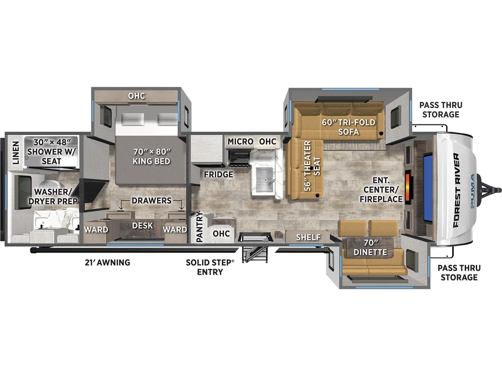 2026 Forest River Puma Tracks Puma Tracks 3300FLBS alt