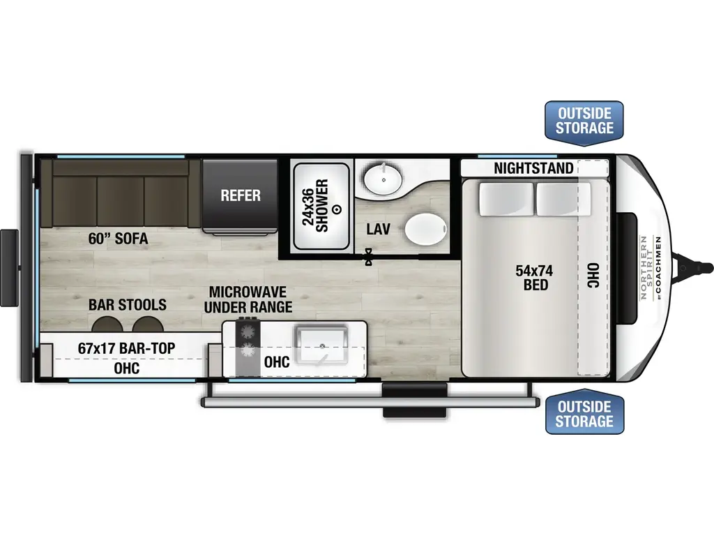 2026 Coachmen Northern Spirit Bijou 15RLB