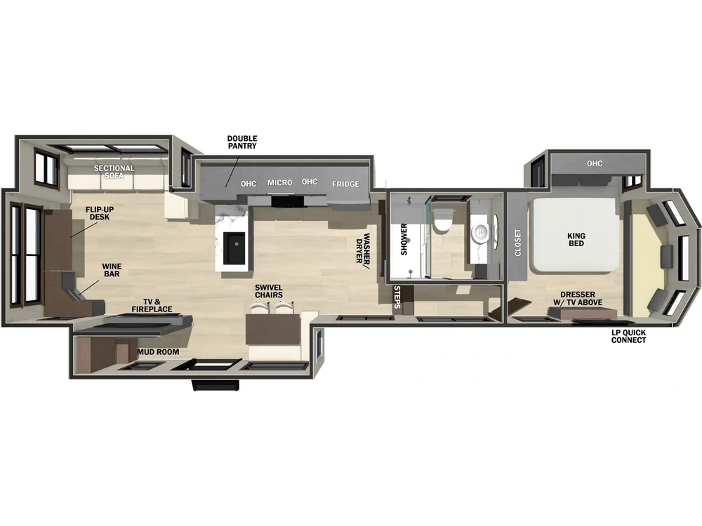 2026 Forest River Cedar Creek Cottage Fifth Wheels Cedar Creek Cottage Fifth Wheels 412FWC alt