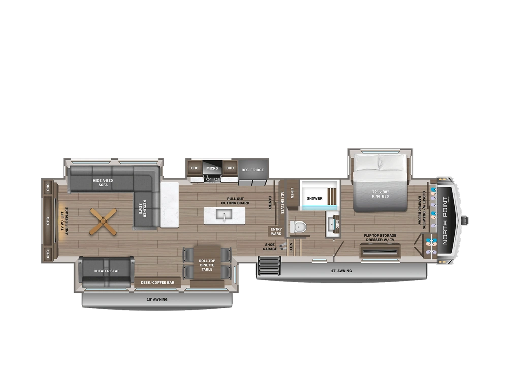 2026 Jayco North Point North Point 381CKRE alt