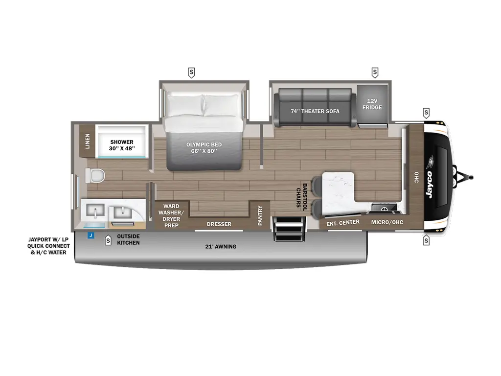 Jayco Eagle HT Travel Trailers 265FKDS 2026