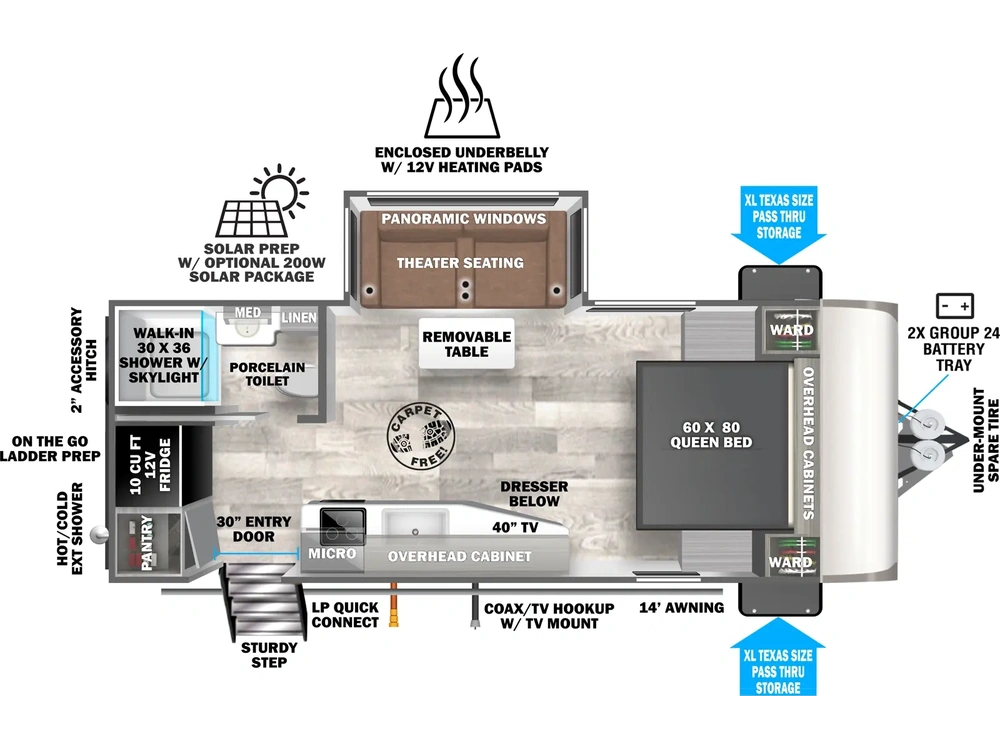 2026 Forest River Wildwood Heritage Glen Travel Trailers Wildwood Heritage Glen Travel Trailers 19RBHL - DSO alt