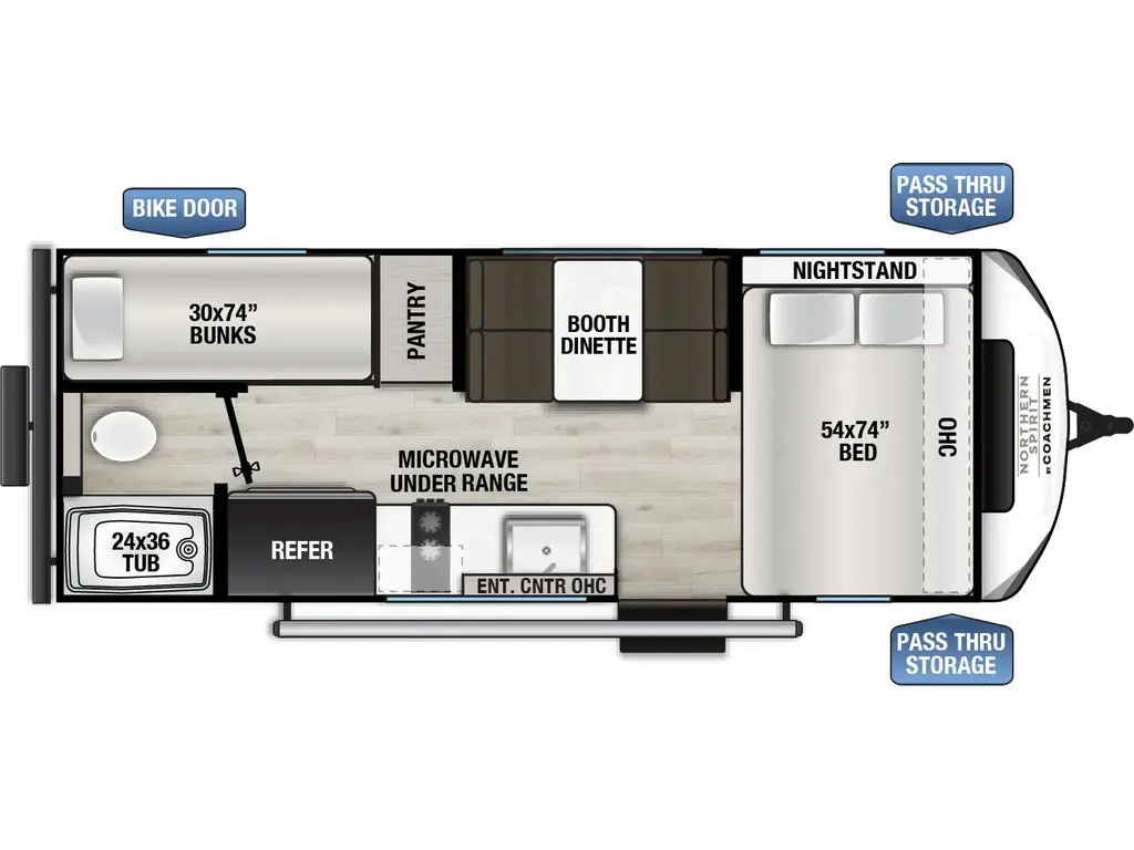 2026 Coachmen Northern Spirit Bijou 17BHB