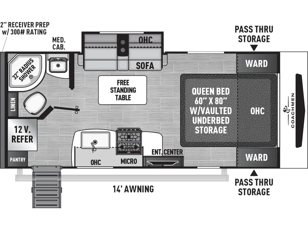 2026 Coachmen Freedom Express Ultra Lite 192RBS