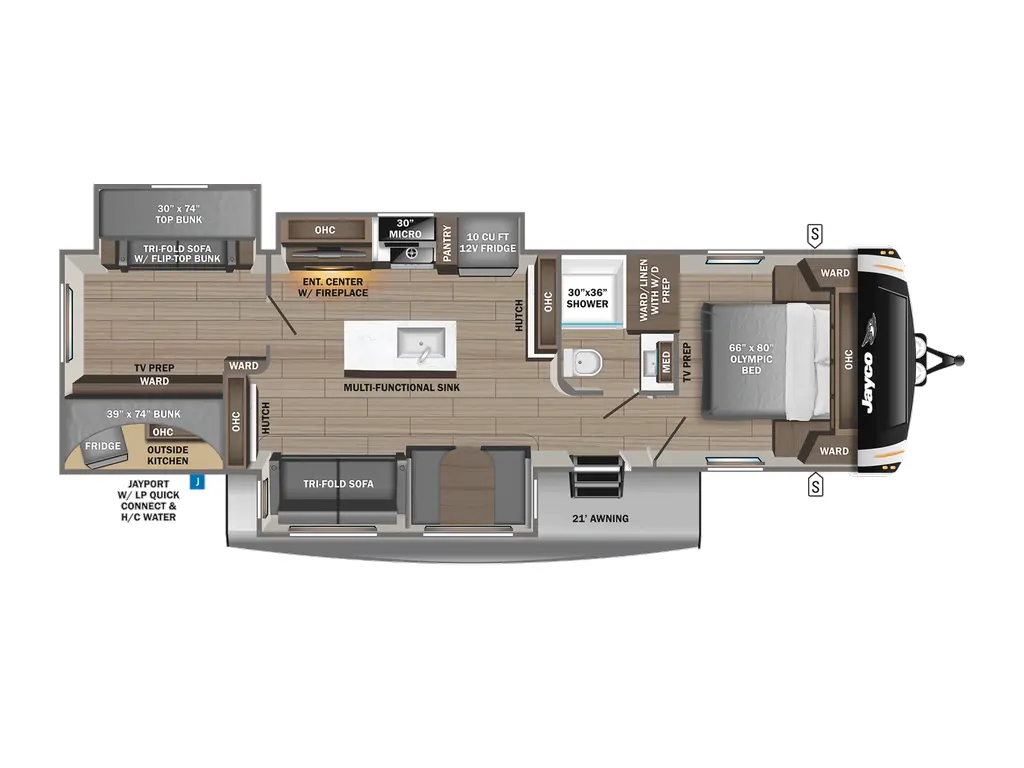 Jayco Eagle HT Travel Trailers 312BHOK 2026