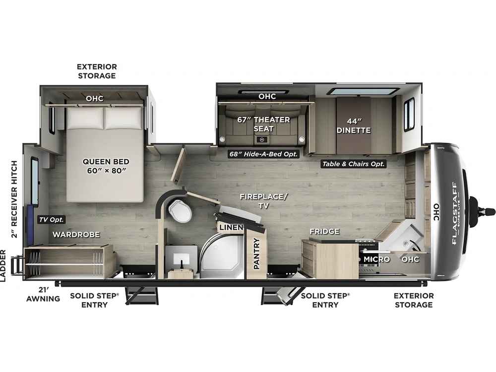 2026 Forest River Flagstaff Super Lite Travel Trailers Flagstaff Super Lite Travel Trailers 26FKBS alt