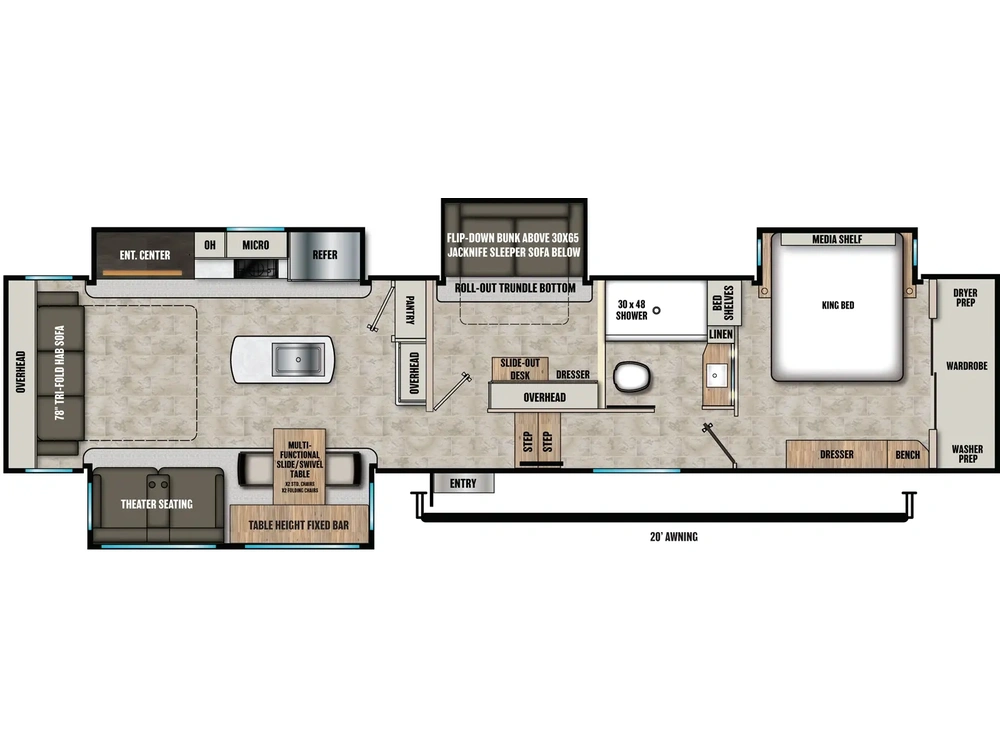 2026 Coachmen Chaparral Chaparral 391MBH alt