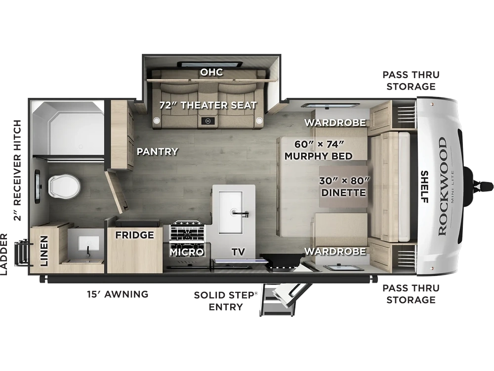 2026 Forest River Rockwood Mini Lite Rockwood Mini Lite 2108RB alt