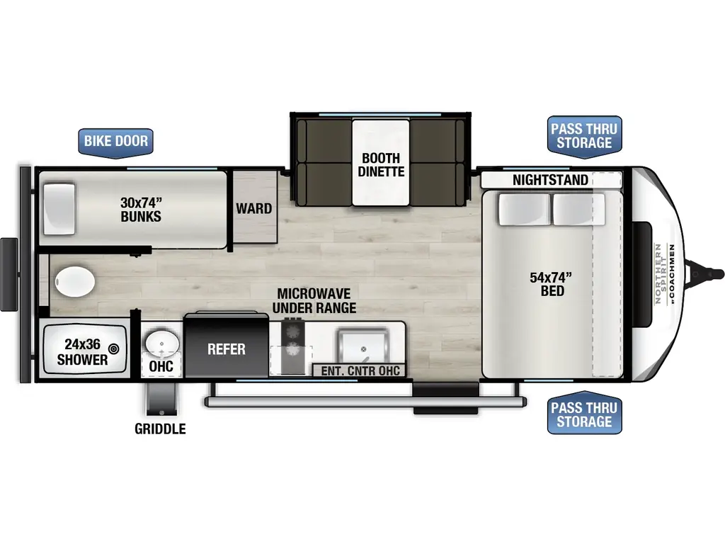 2026 Coachmen Northern Spirit Bijou 19BHB