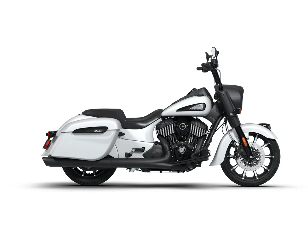 2026 Indian Motorcycle Indian Springfield Dark Horse Ghost White Metallic Smoke