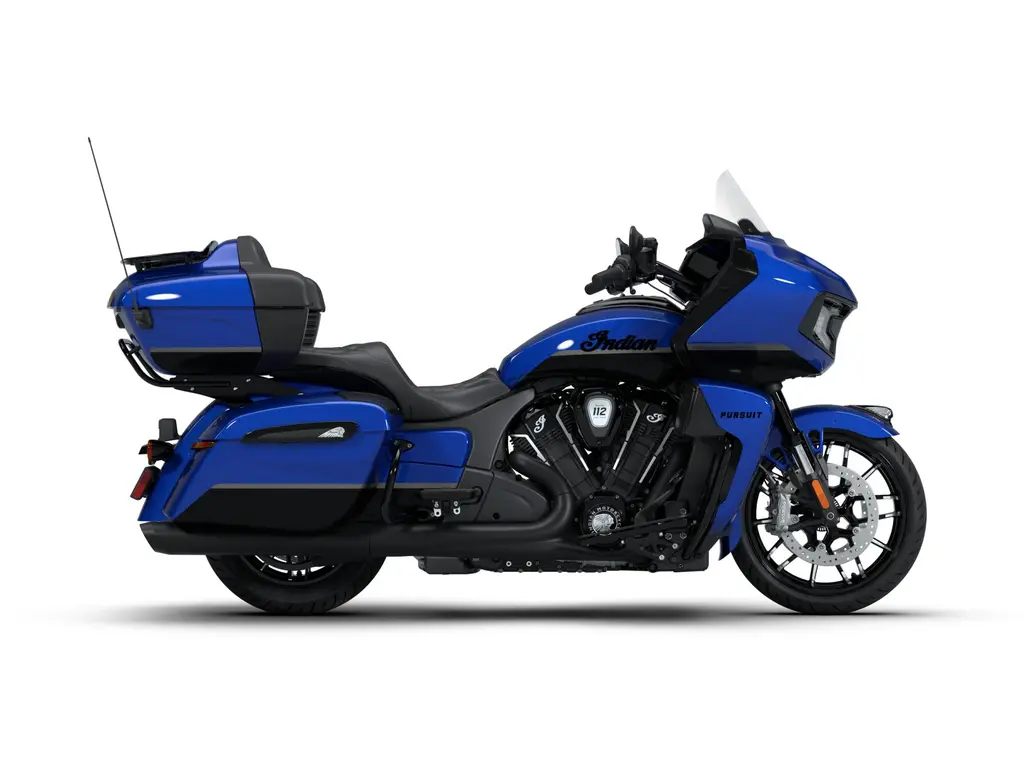 Indian Motorcycle Indian Pursuit Dark Horse with 112 and PowerBand Audio Package Deep Blue Metallic with Black Metallic 2026