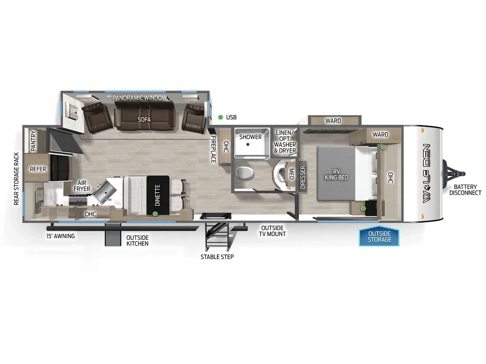 Forest River Cherokee Wolf Den Cherokee Wolf Den 271RK 2026 alt