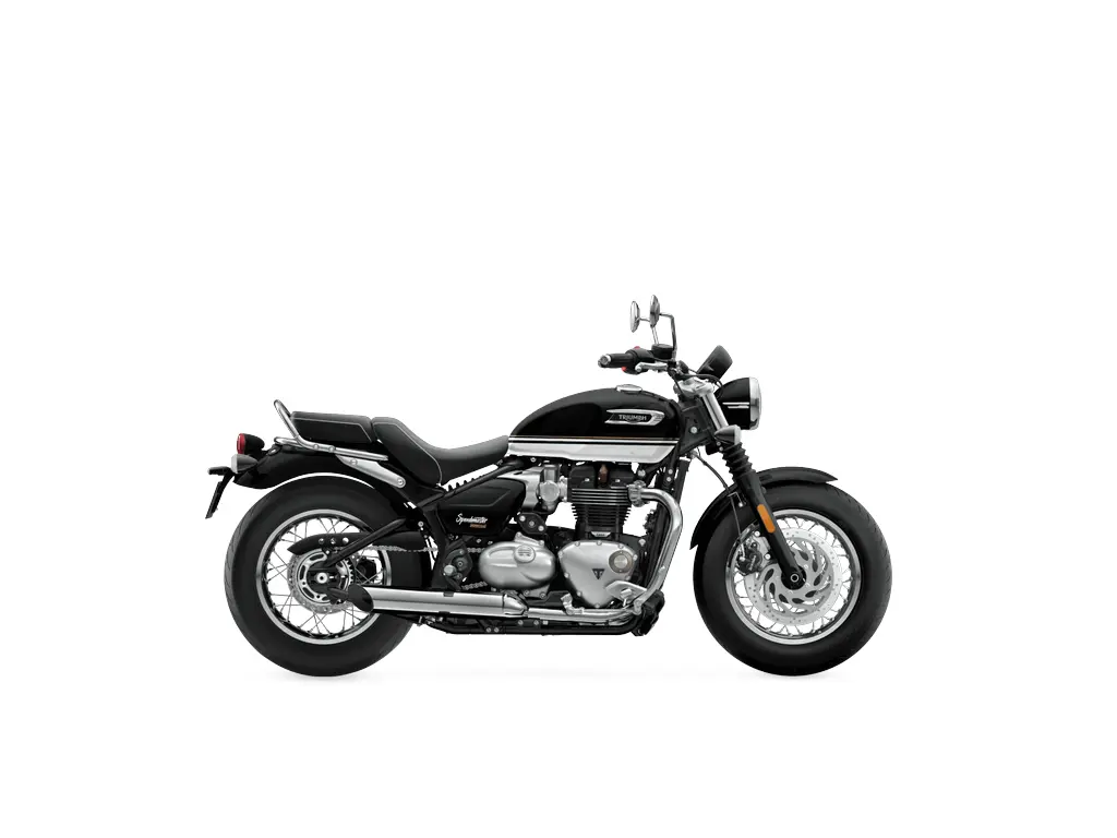 2026 Triumph Bonneville Speedmaster Sapphire Black / Crystal White