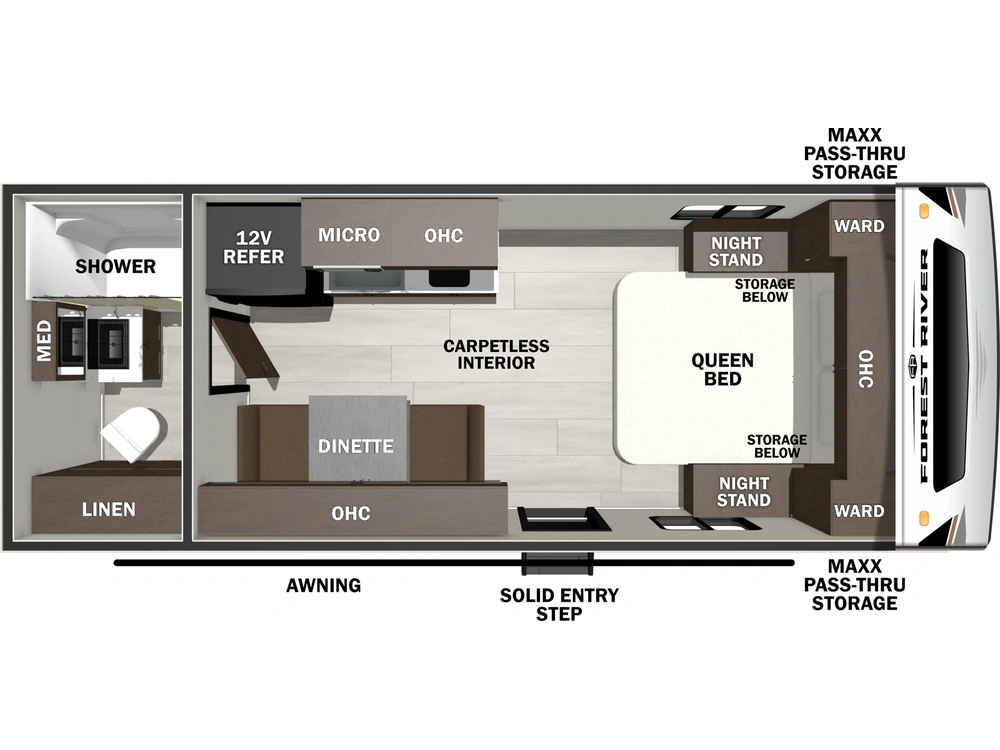 2026 Forest River Wildcat Travel Trailers Wildcat Travel Trailers 160BATH alt