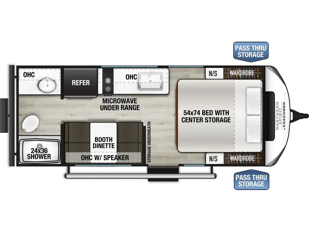 2026 Coachmen Northern Spirit Bijou 18RBB