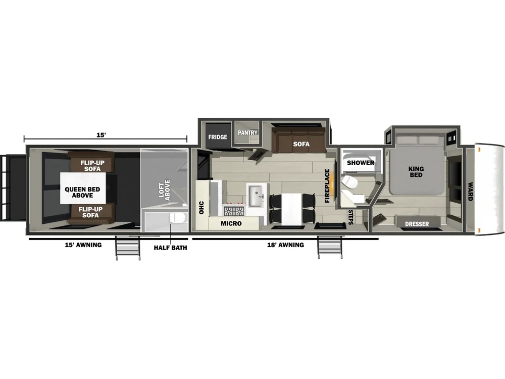 2026 Forest River Cherokee Rogue Armored Fifth Wheels Cherokee Rogue Armored Fifth Wheels 4015 alt