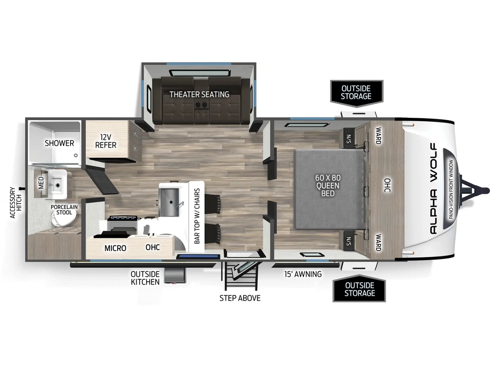 Forest River Cherokee Alpha Wolf Cherokee Alpha Wolf 21RB 2026 alt
