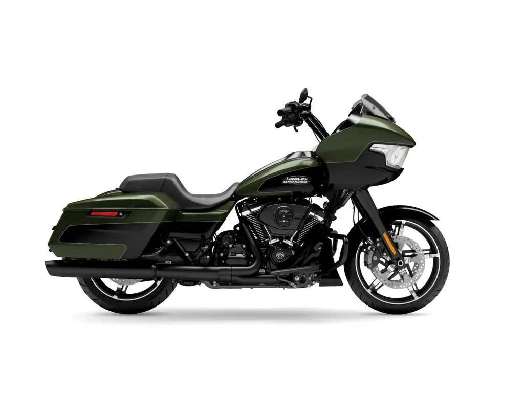 2026 Harley-Davidson Road Glide® Two-Up Olive Steel Metallic/Vivid Black (Black Trim)