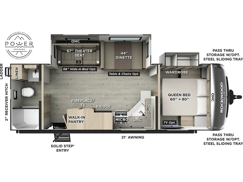 2026 Forest River Rockwood Ultra Lite Travel Trailers Rockwood Ultra Lite Travel Trailers 2606WS alt