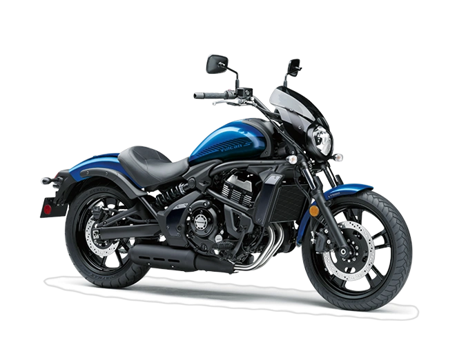 Kawasaki VULCAN S VULCAN S CAFE Bleu Plasma Nacré / Bleu Océan Métallisé 2026 alt