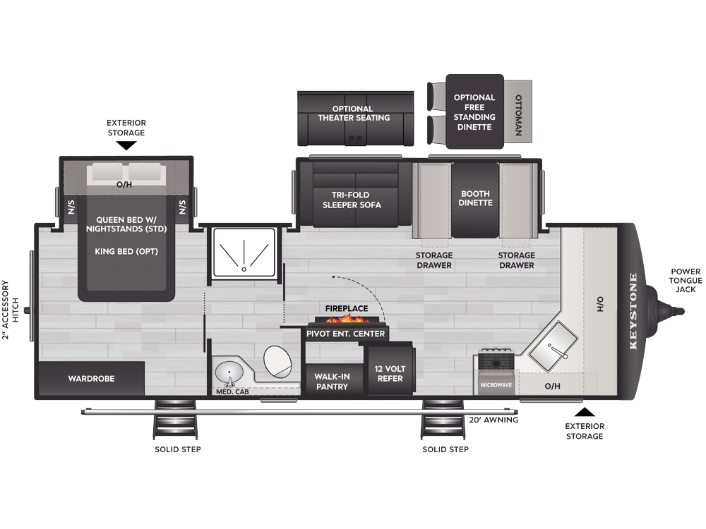 2026 Keystone RV Cougar Half-Ton Cougar Half-Ton 25FKD alt
