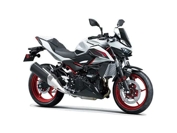2026 Kawasaki Z500 SE Pearl Blizzard White / Ebony