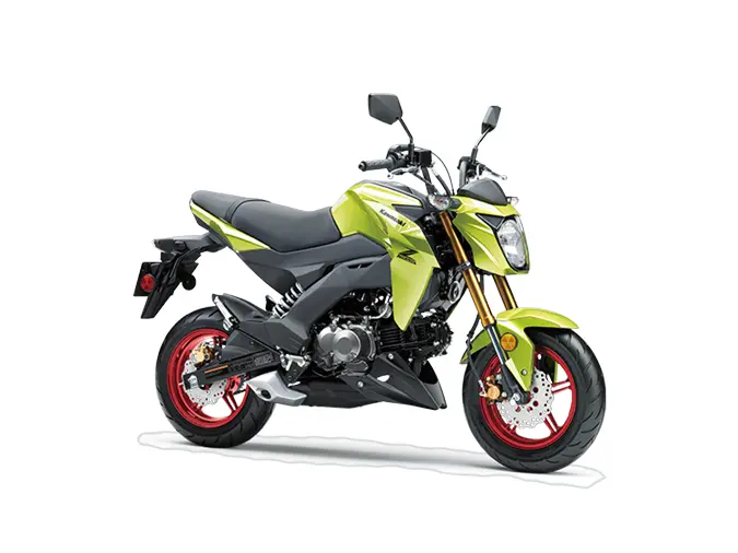 2026 Kawasaki Z125 PRO Metallic Yellowish Green