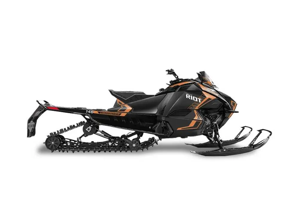 2026 Arctic Cat Riot 600 Sno Pro Black/Orange Sorbet