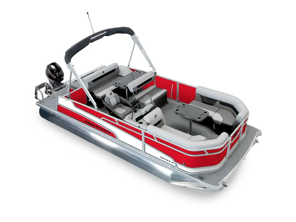 2026 Princecraft Vectra® 21 RL Ruby Red - Onyx White Strip