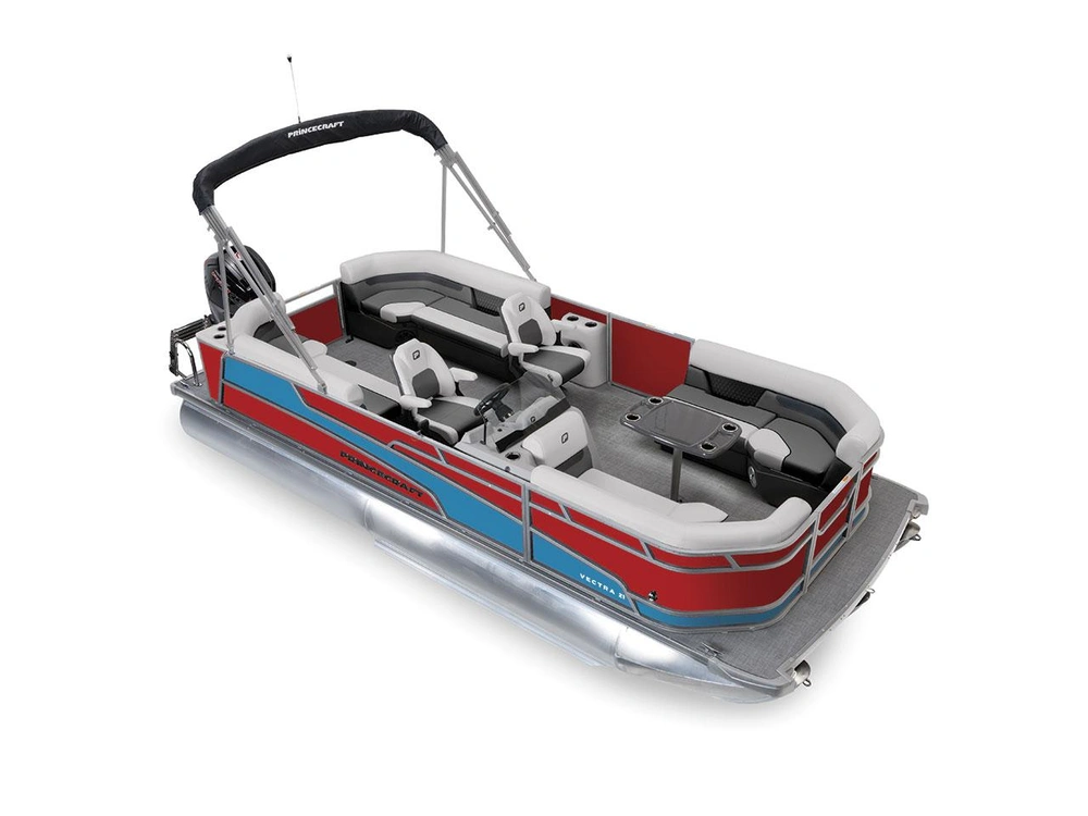 2026 Princecraft Vectra® 21 QL Vectra® 21 QL Ruby Red - Laguna Blue Strip alt