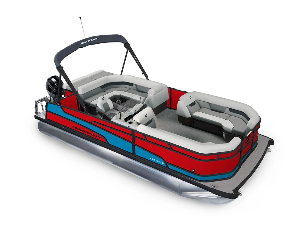 2026 Princecraft Vectra® 21 L Vectra® 21 L Ruby Red - Black Edition|Laguna Blue Strip alt