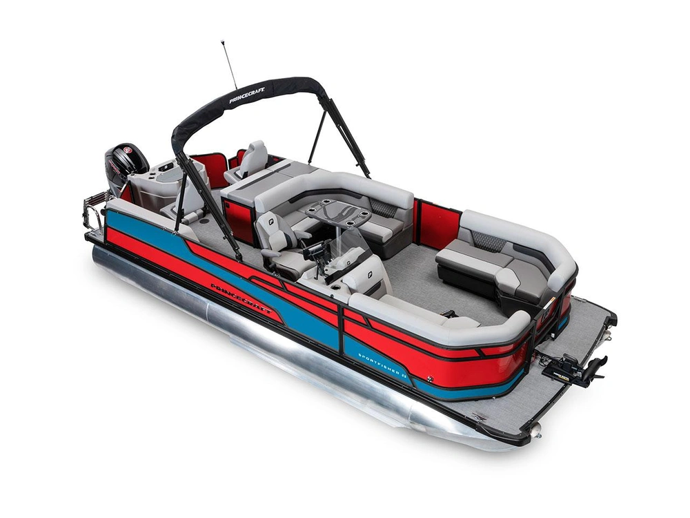 2026 Princecraft Sportfisher 23-2RS Sportfisher 23-2RS Ruby Red - Black Edition|Laguna Blue Strip alt