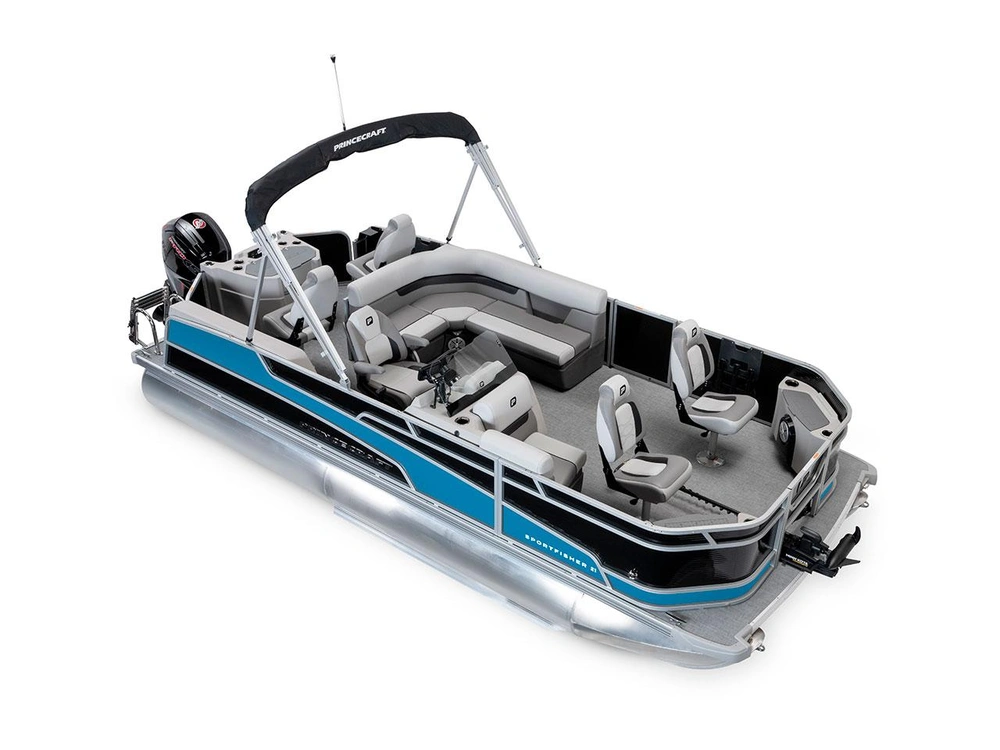 2026 Princecraft Sportfisher 21-4S Sportfisher 21-4S Black - Laguna Blue Strip alt
